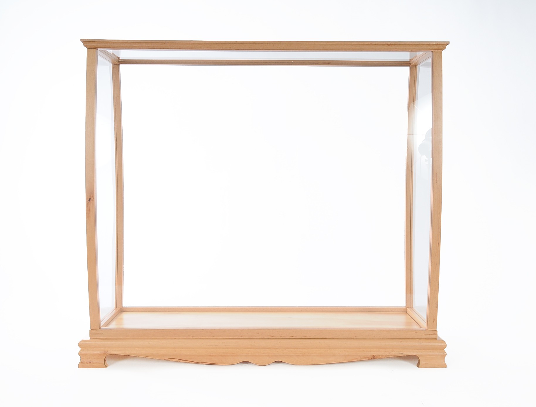 13" x 36" x 31.5" Display Case for Midsize Tall Ship Clear Finish