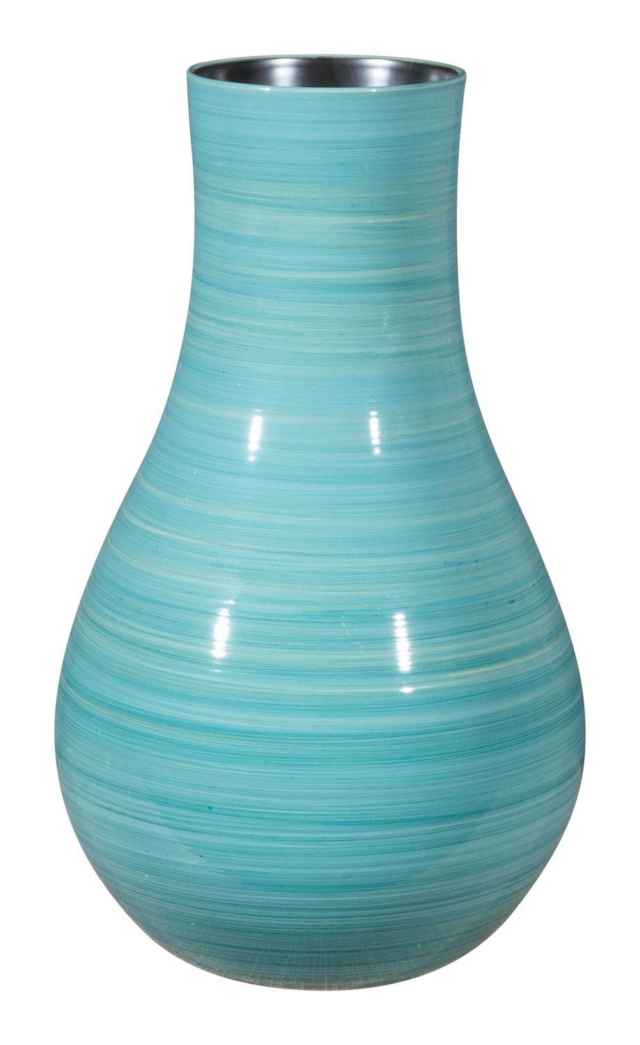 9.8" x 9.8" x 16.7" Blue, Ceramic, Large Vase