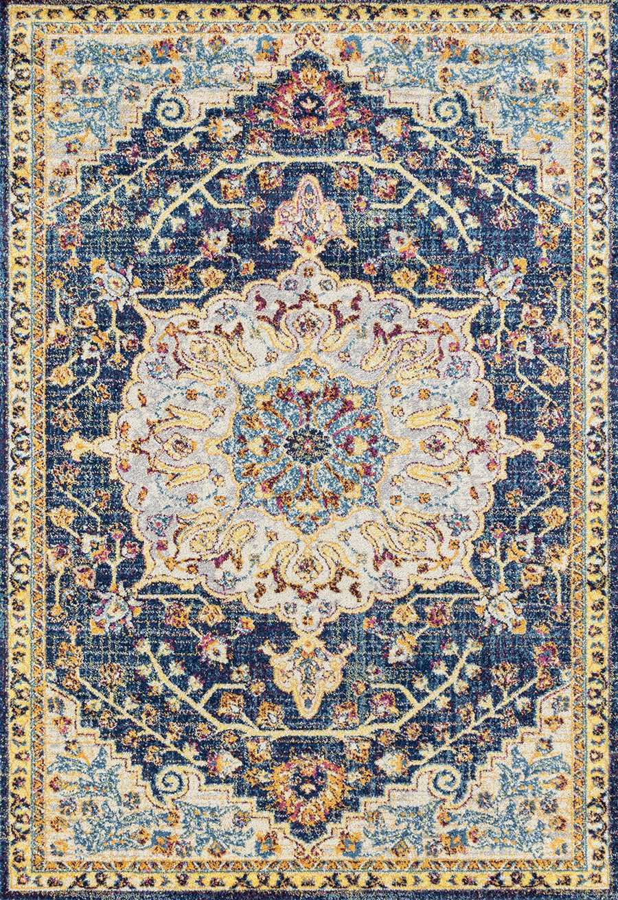 150" x 180" Blue Olefin / Frieze Rug