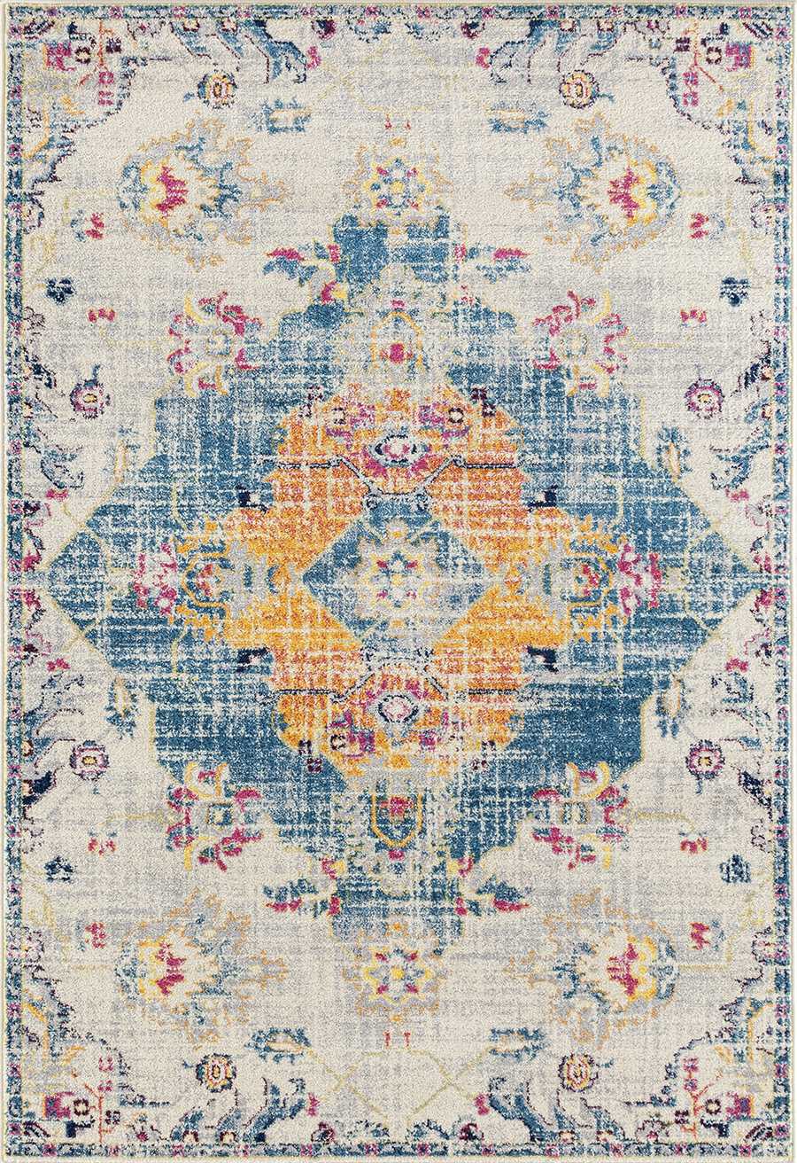 150" x 180" Blue Olefin / Frieze Rug