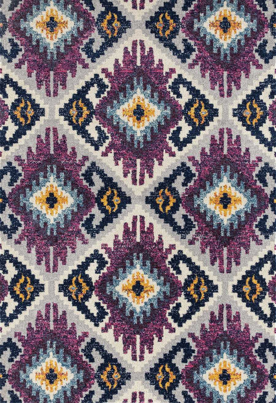 22" x 36" Plum Olefin / Frieze Accent Rug