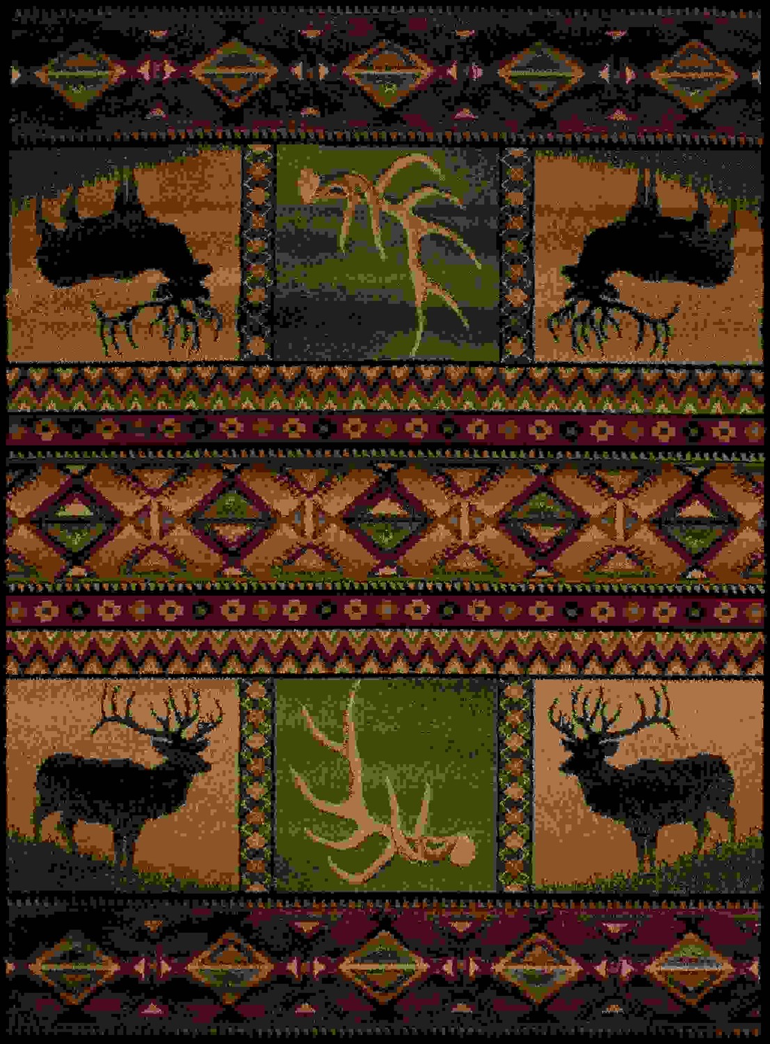 22" x 26" Lodge Polypropylene Accent Rug