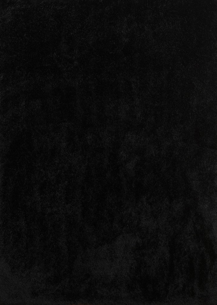 94" x 126" Black Polyester Oversize Rug