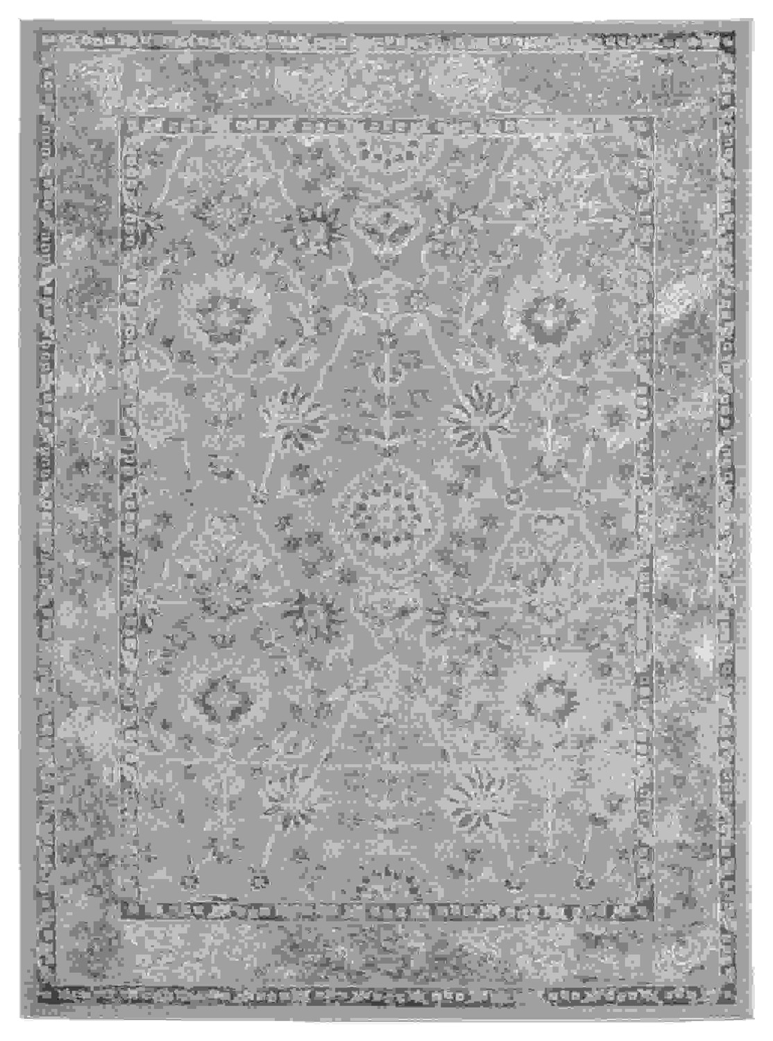 118" x 158" Grey Polyester / Olefin Oversize Rug