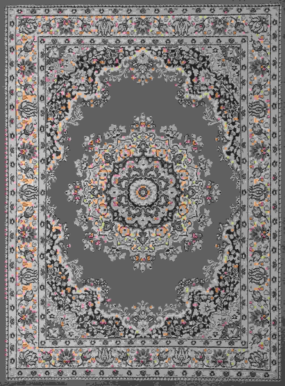 33" x 39" Ash Beige Polypropyelene Accent Rug