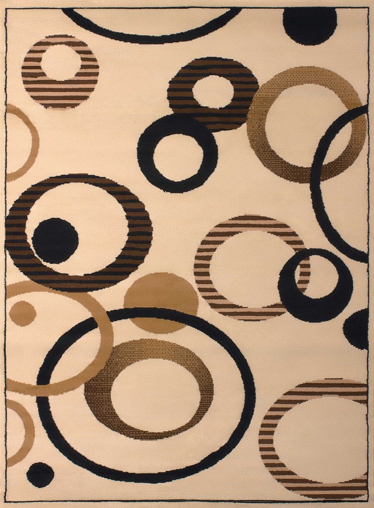 33" x 39" Ivory Polypropyelene Accent Rug