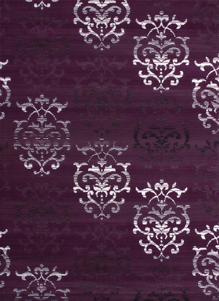 27" x 86" Lilac Polypropyelene Runner Rug