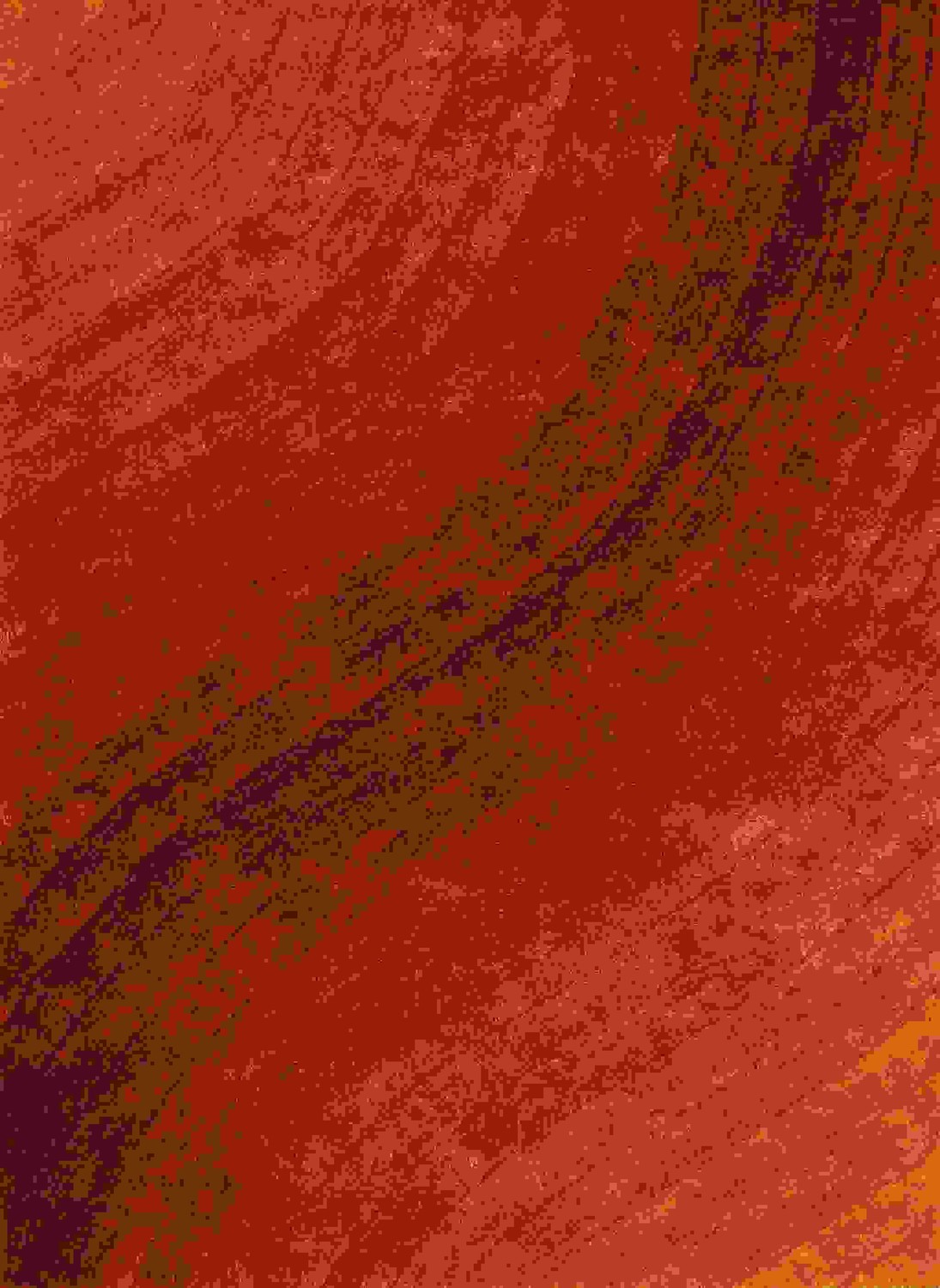 94" x 126" Burnt Orange Polyester Oversize Rug