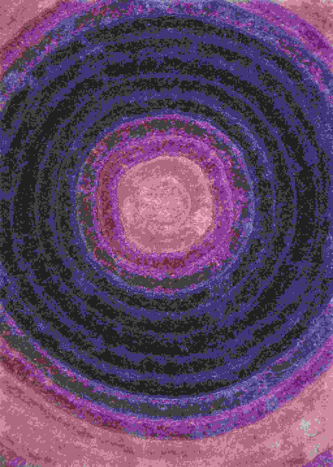 94" x 126" Violet Polyester Oversize Rug