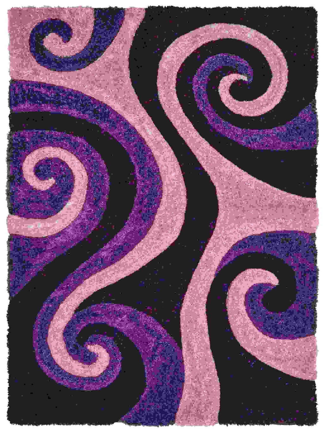 94" x 126" Violet Polyester Oversize Rug