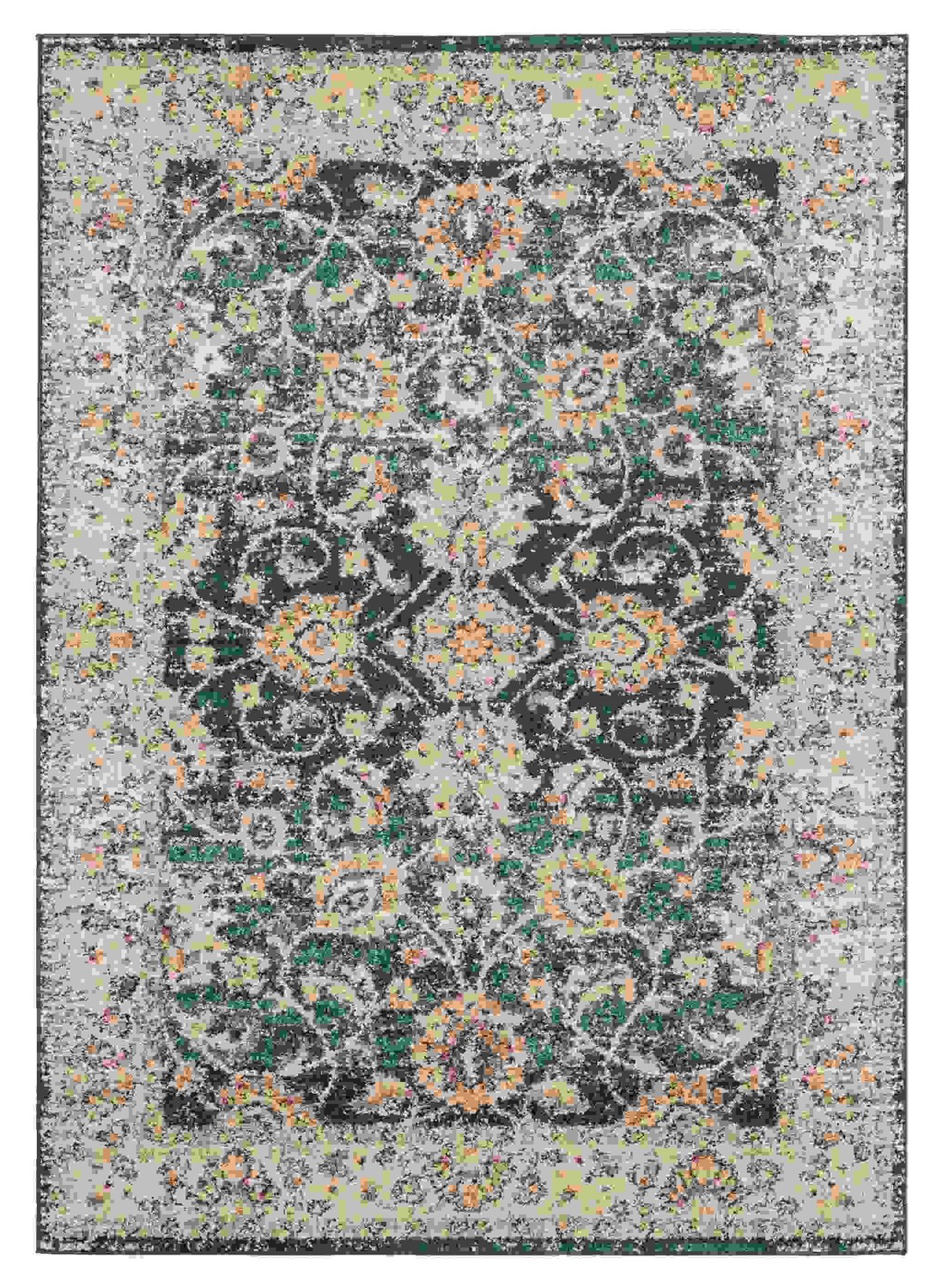 22" x 36" Cerulean Olefin Frieze Accent Rug