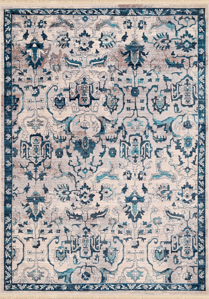 116" x 158" Aqua Polyester Rug