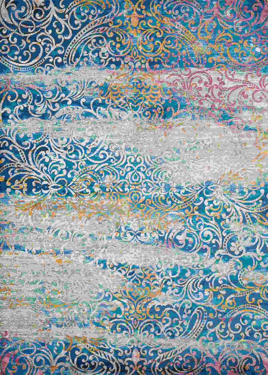 118" x 158" Cyan Olefin / Polyester Rug