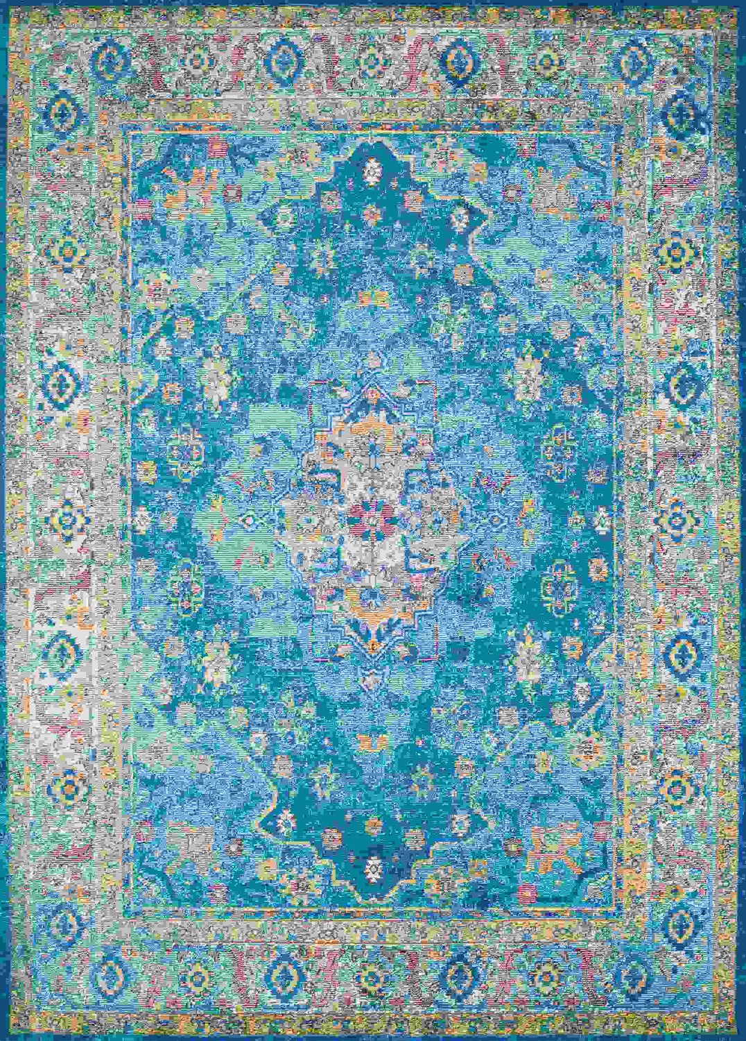 150" x 180" Cerulean Olefin / Polyester Rug