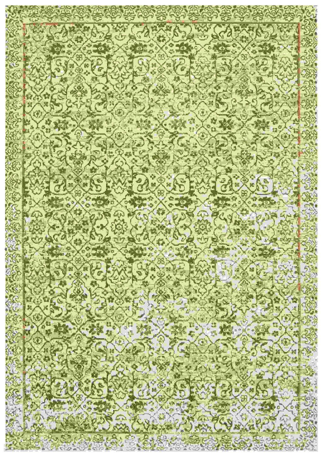 108" x 144" Green Viscose Oversize Rug