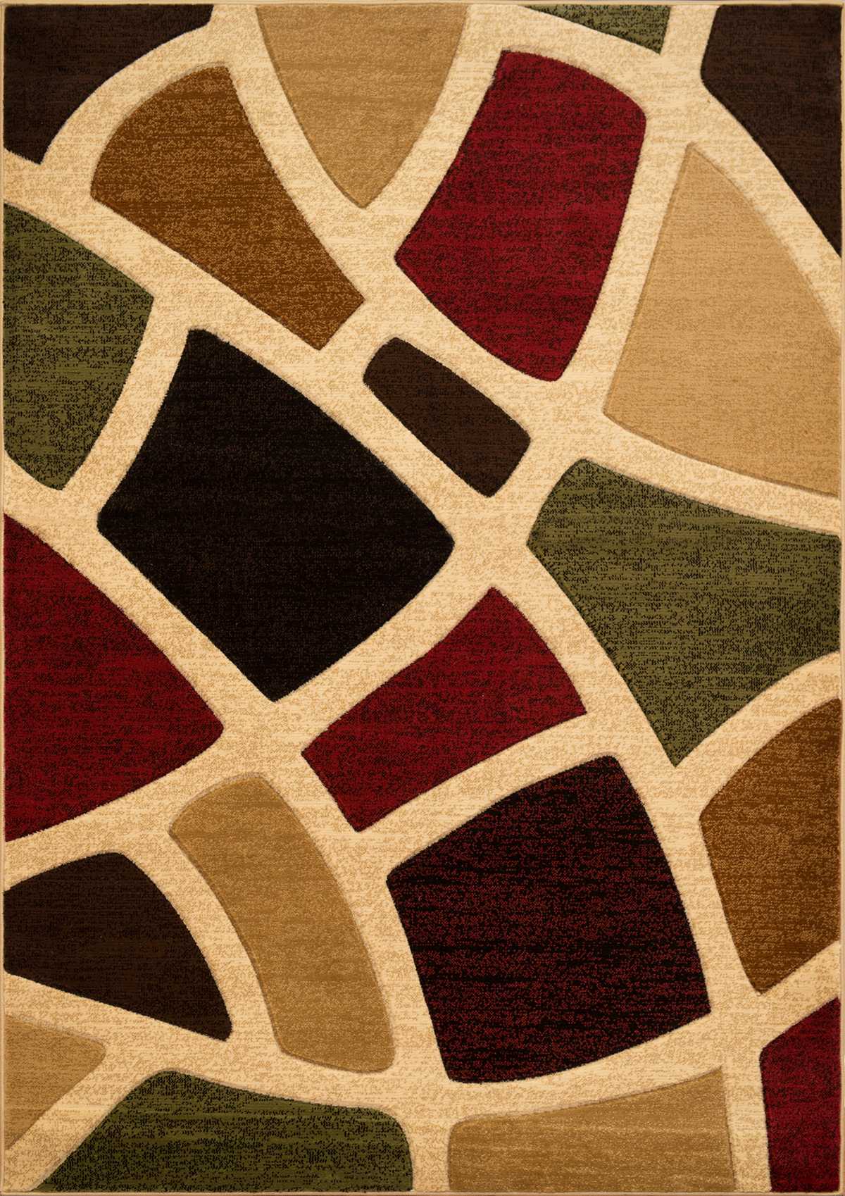 22" x 36" Multicolor Polypropylene Accent Rug