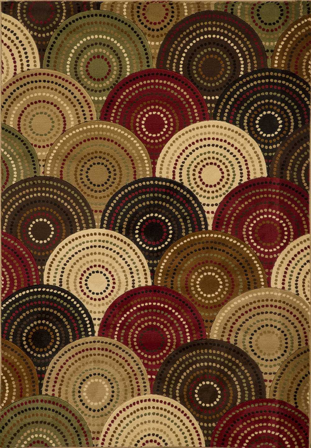 22" x 36" Multicolor Polypropylene Accent Rug