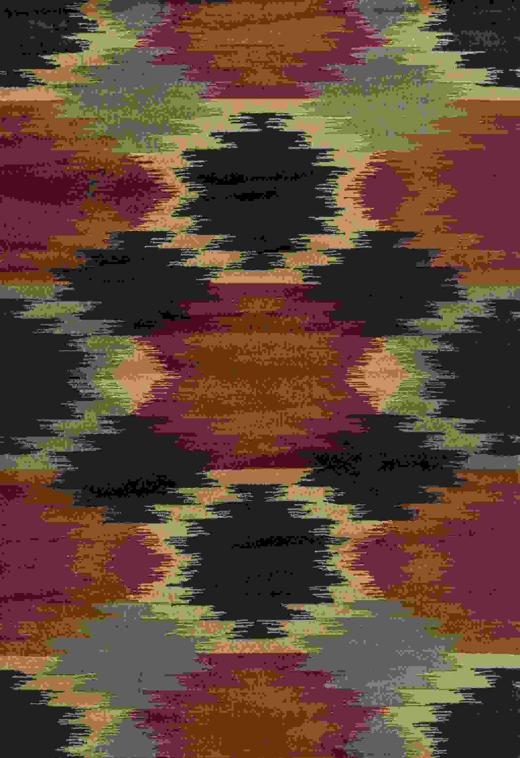 22" x 36" Multicolor Polypropylene Mat Rug