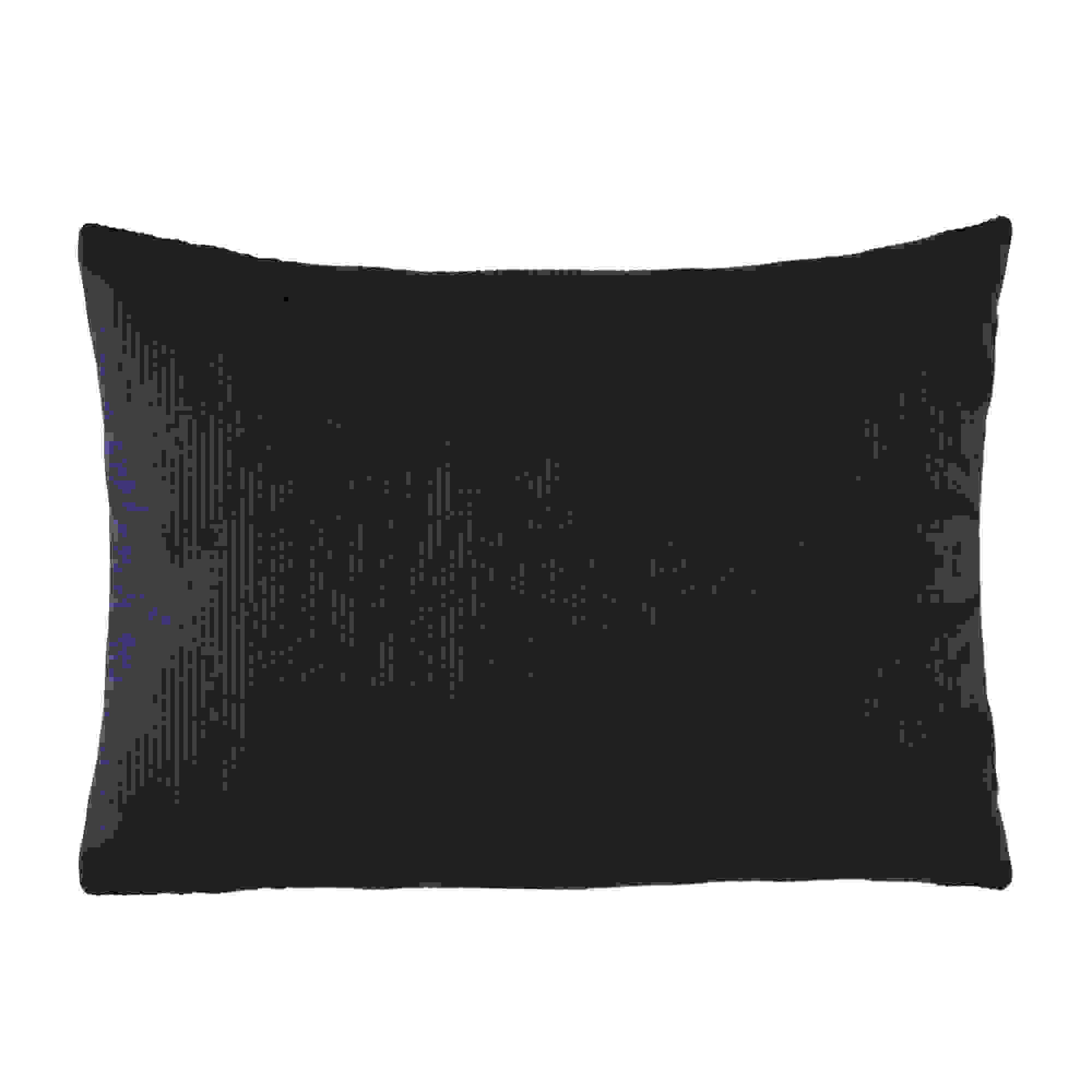 Navy Blue Ribbed Texture Velvet Lumbar Pillow