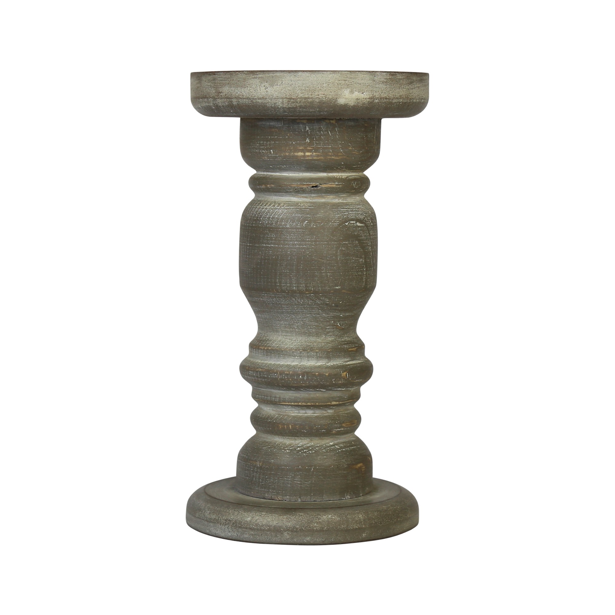 8" Wooden Candle Holder