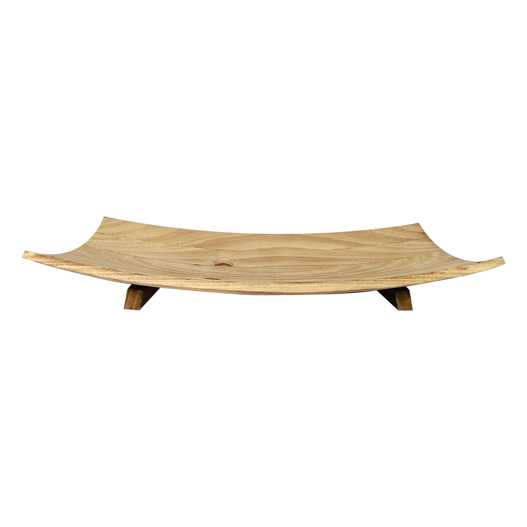 Natural Wood Curved Tray