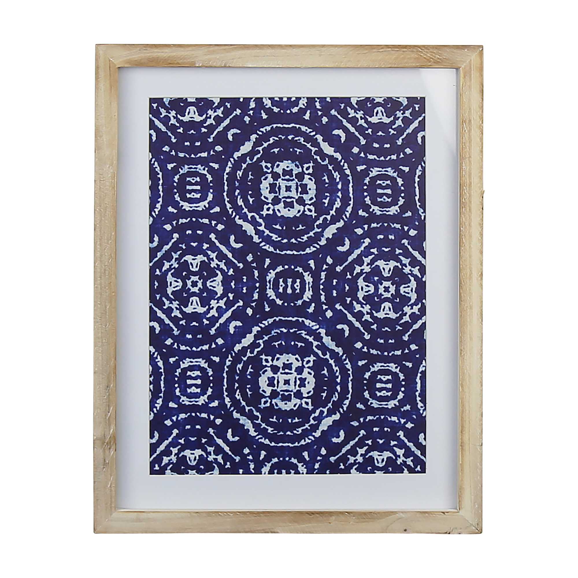 11" X 14" Geometric Design Frame Wall Art with Glass