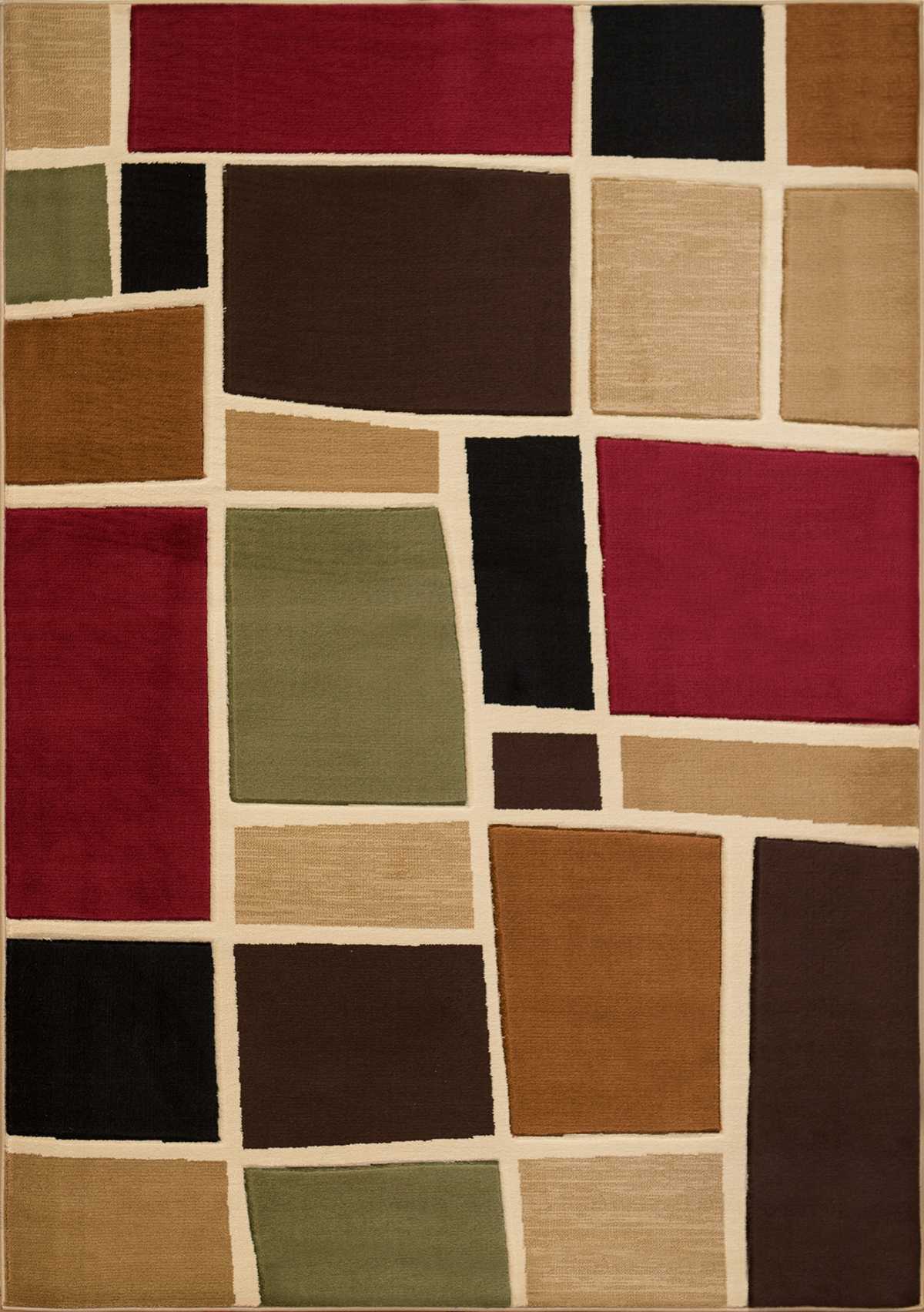 22" x 36" Multicolor Polypropylene Accent Rug