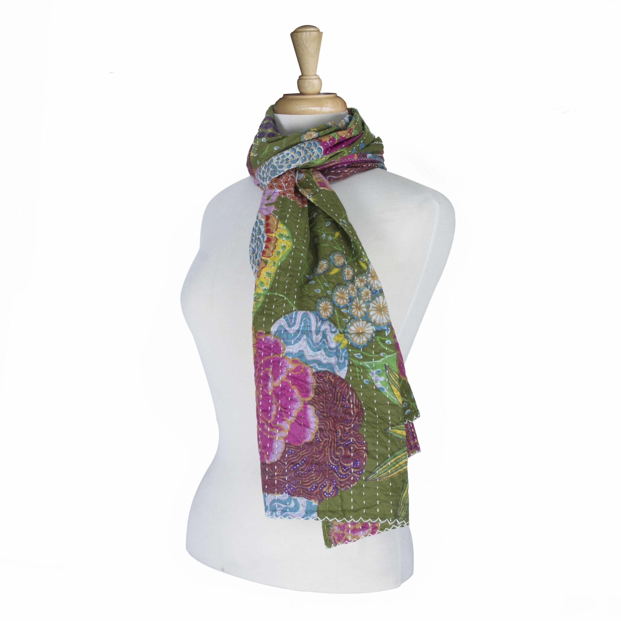 18" x 72" 100% Cotton Multicolor Scarf