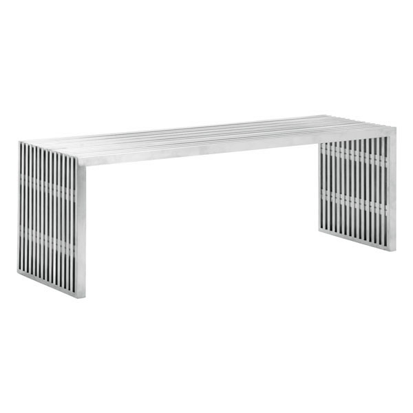 46.5"x15.3"x16.5" Stainless Steel Bench