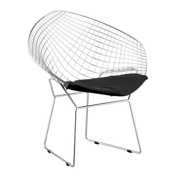 32.5" X 26.5" X 33" 2 Pcs Black Leatherette Chromed Steel Dining Chair
