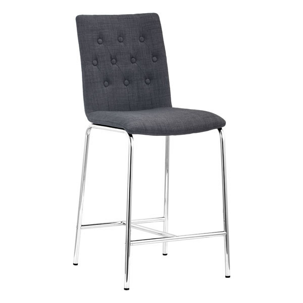 16.5" X 19.7" X 39" 2 Pcs Graphite Polyblend Counter Chair