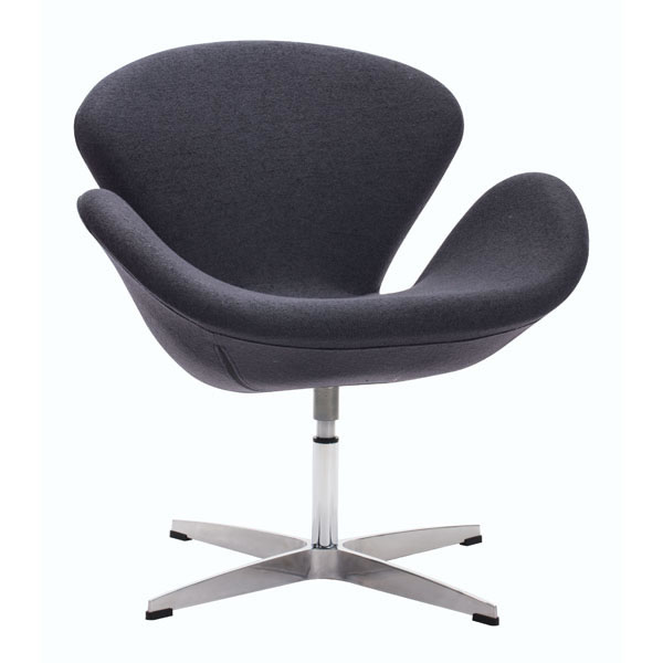 28" X 26.8" X 30" Gray Iron Arm Chair