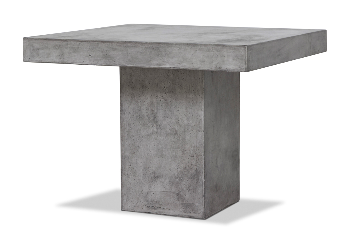 30" Concrete Square Dining Table