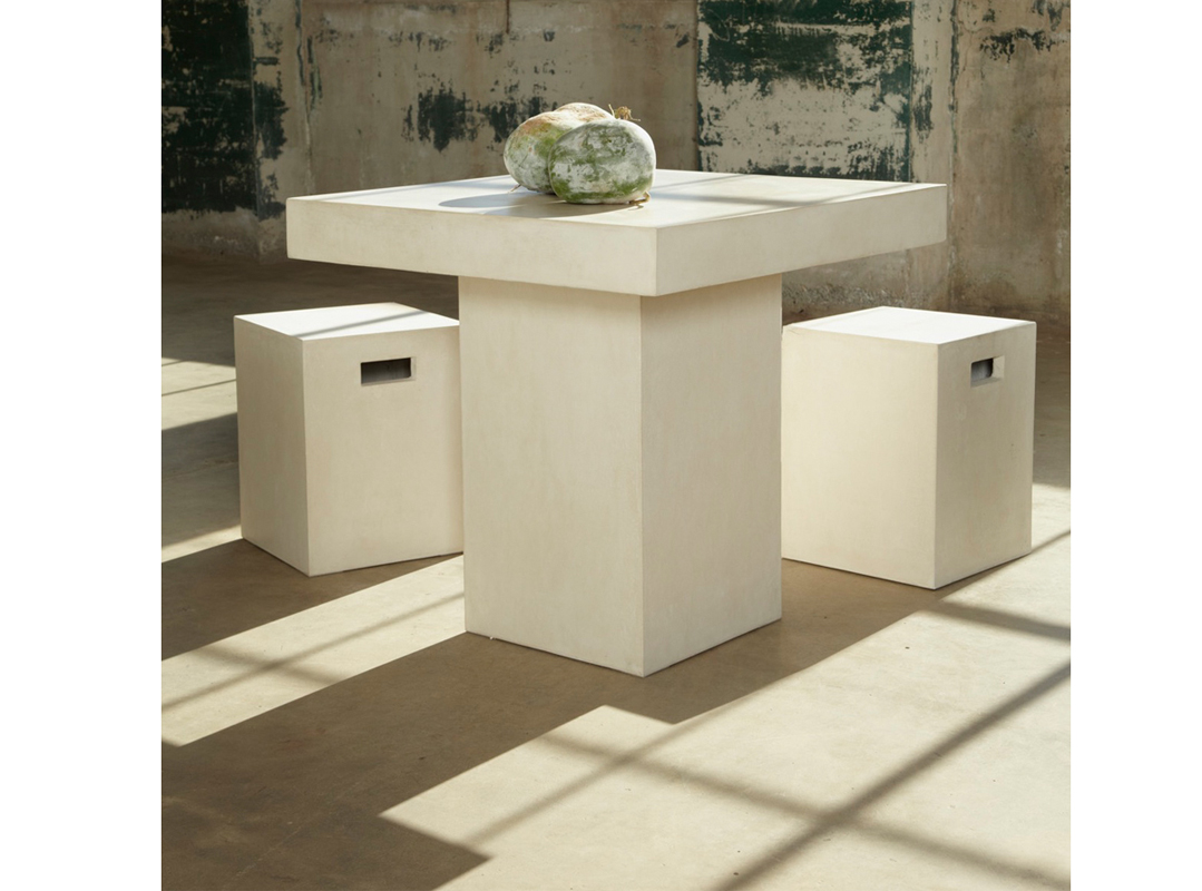 30" Concrete Square Dining Table