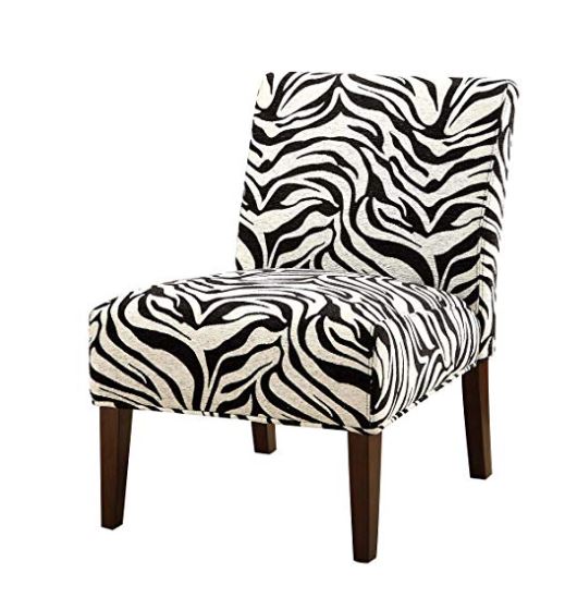 30" X 22" X 33" Fabric And Espresso Accent Chair