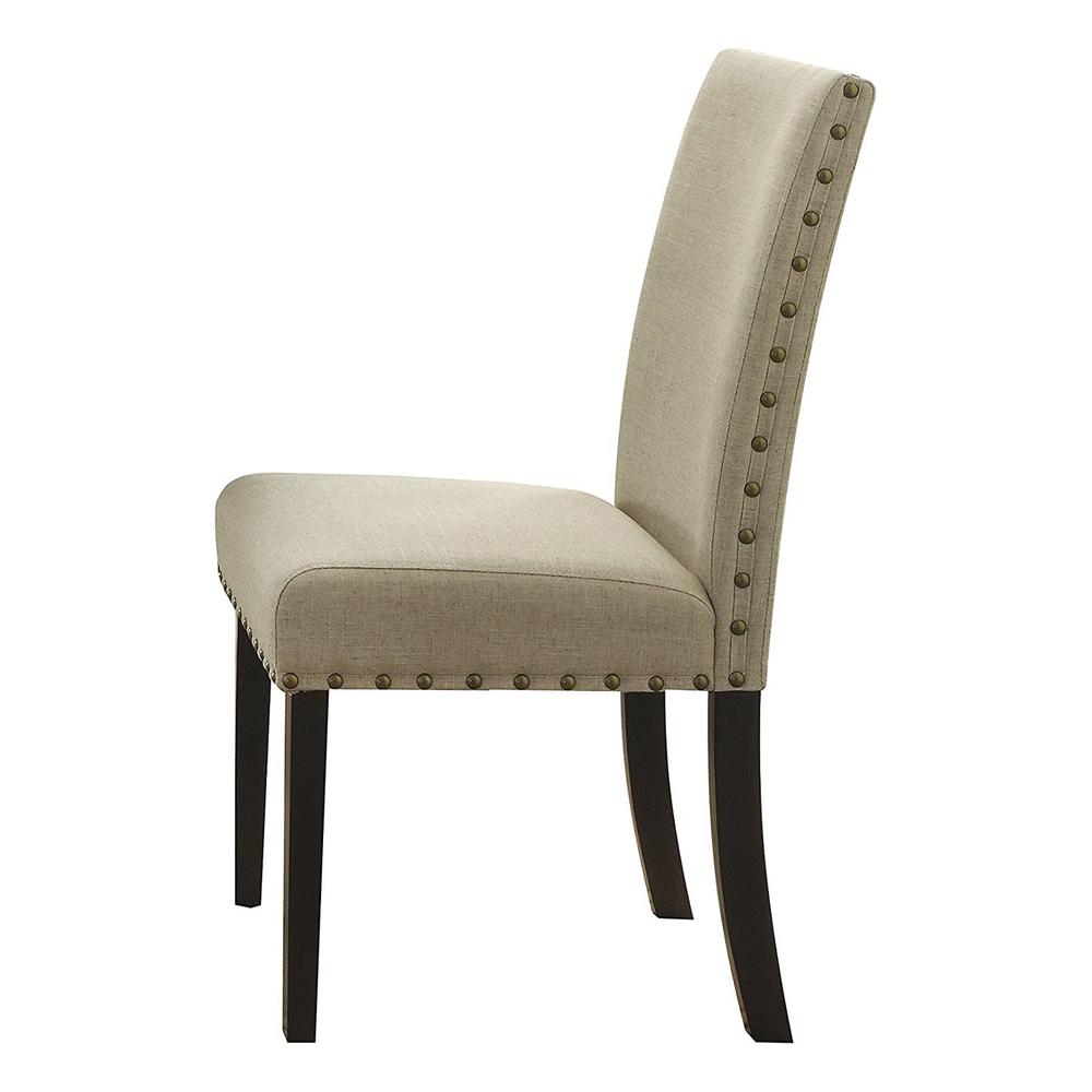 24" X 19" X 39" 2pc Beige Fabric Side Chair
