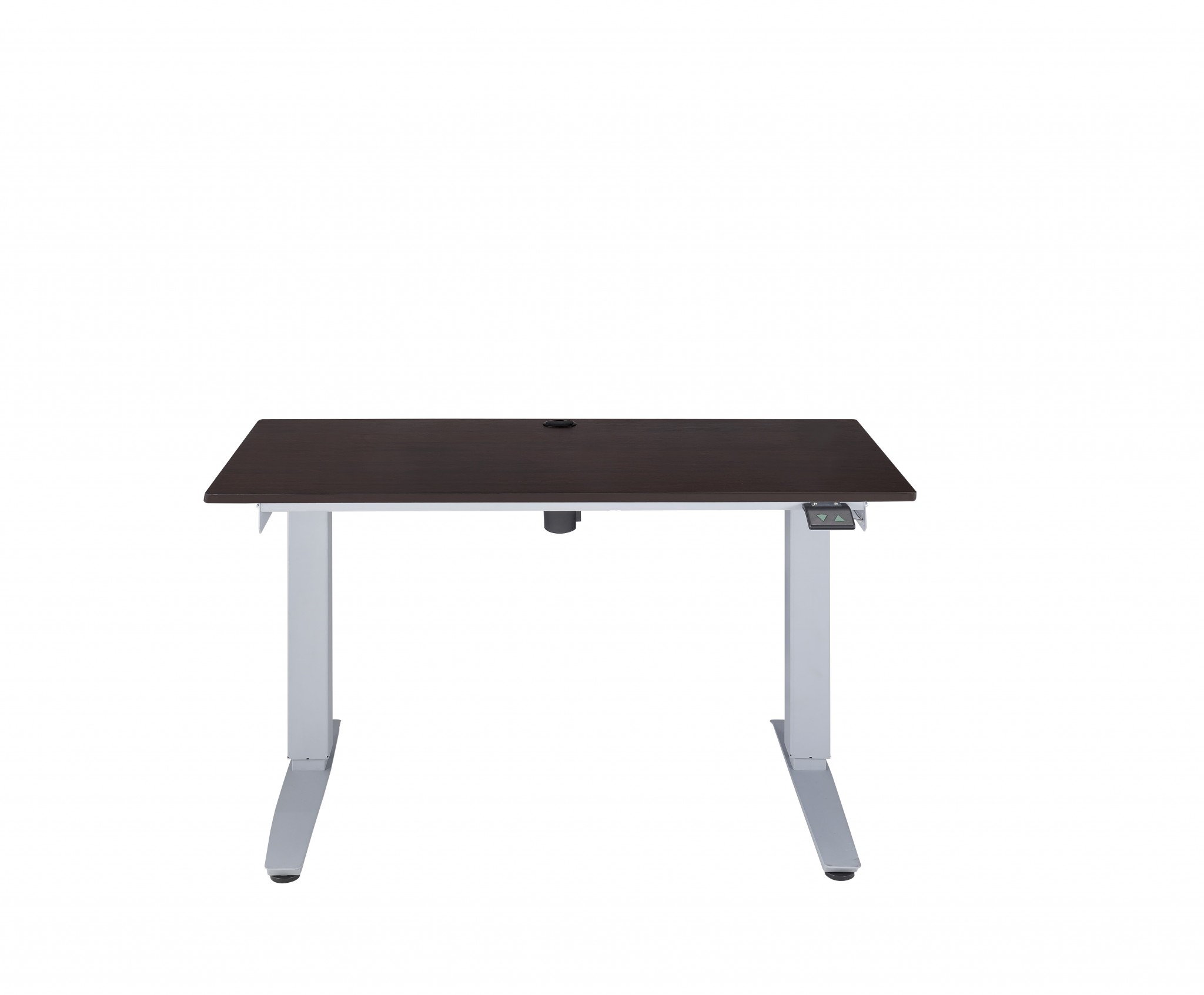 47.24" X 25.98" X 29-48" Espresso Paper Veneer Power Lift Desk