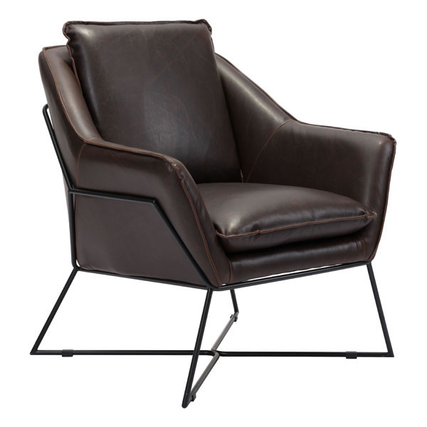 29.9" X 31.9" X 35" Brown Lounge Chair