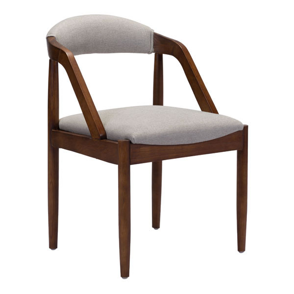 21.3" X 22.4" X 31.7" Light Gray Linen Dining Chair
