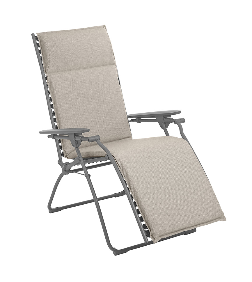 Zero Gravity Recliner - Titane Steel Frame - Latte Hedona Fabric