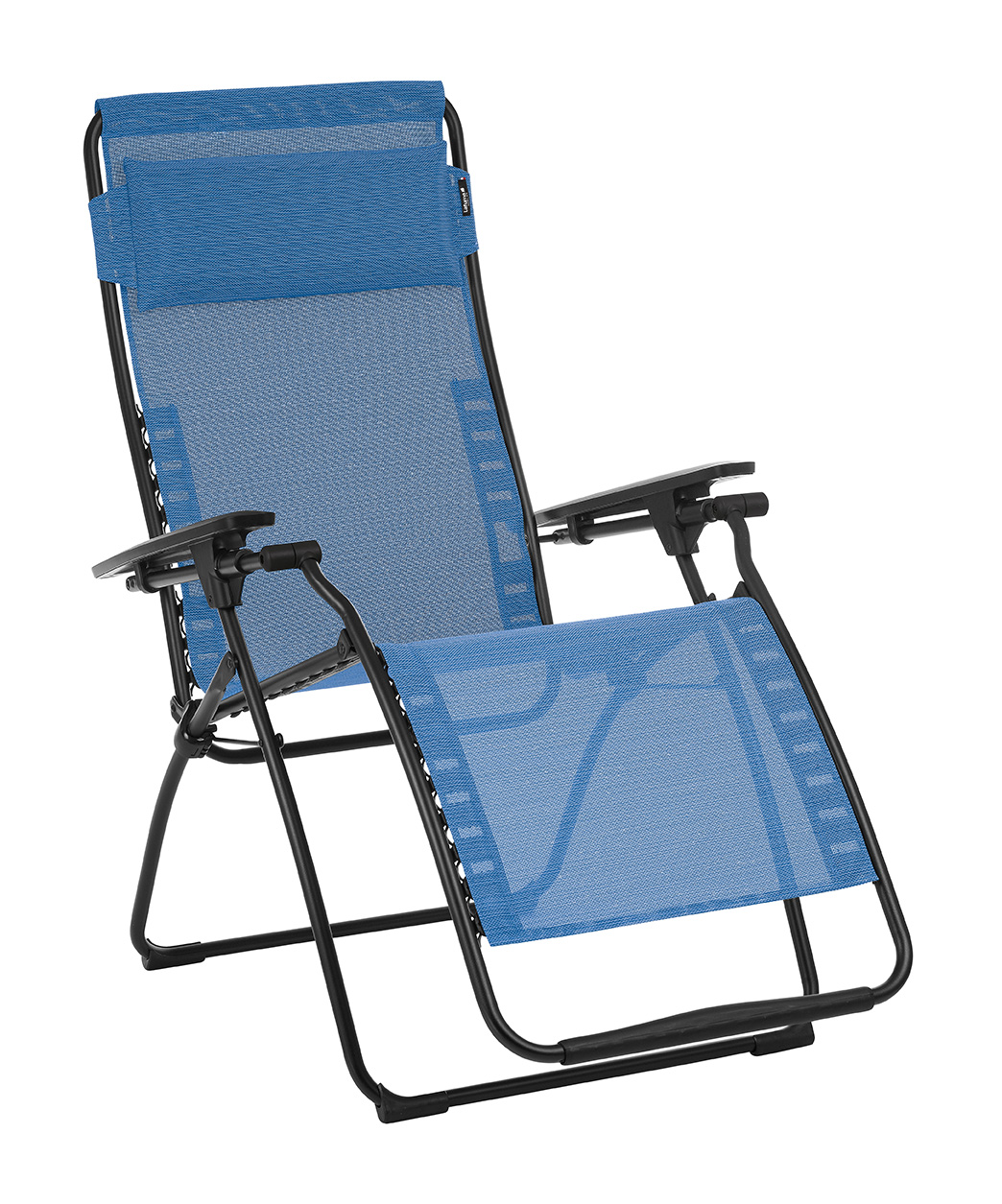 Zero Gravity Recliner - Black Steel Frame - Outremer Duo Fabric