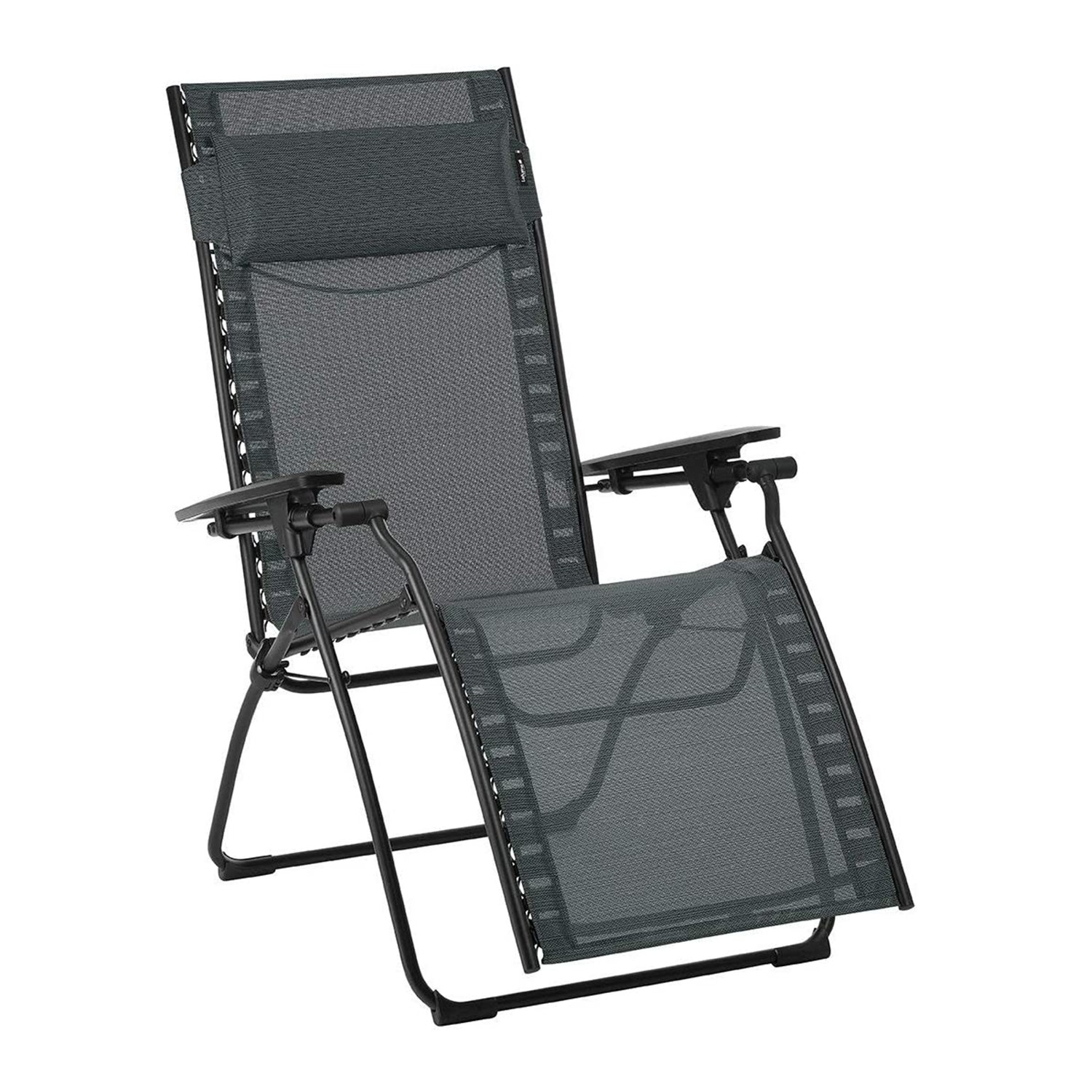 Zero Gravity Recliner - Black Steel Frame - Obsidian Duo Fabric