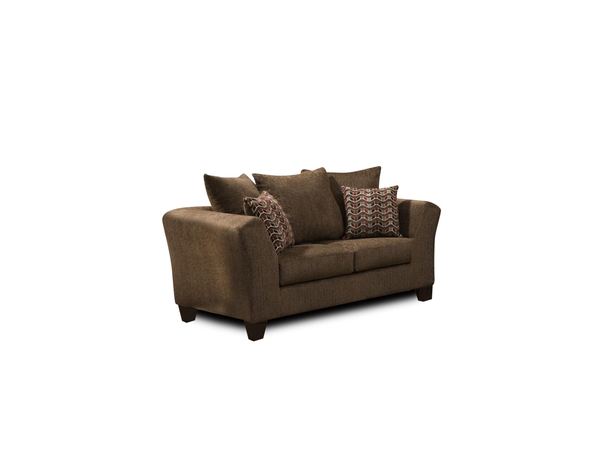 62" X 33" X 37" Osaka Mocha 100% Polyester Loveseat