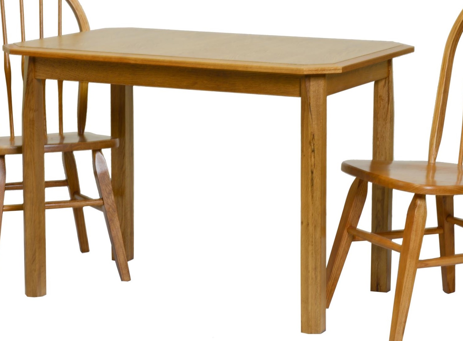 28" X 43" X 30" Harvest Oak Hardwood Laminated Table