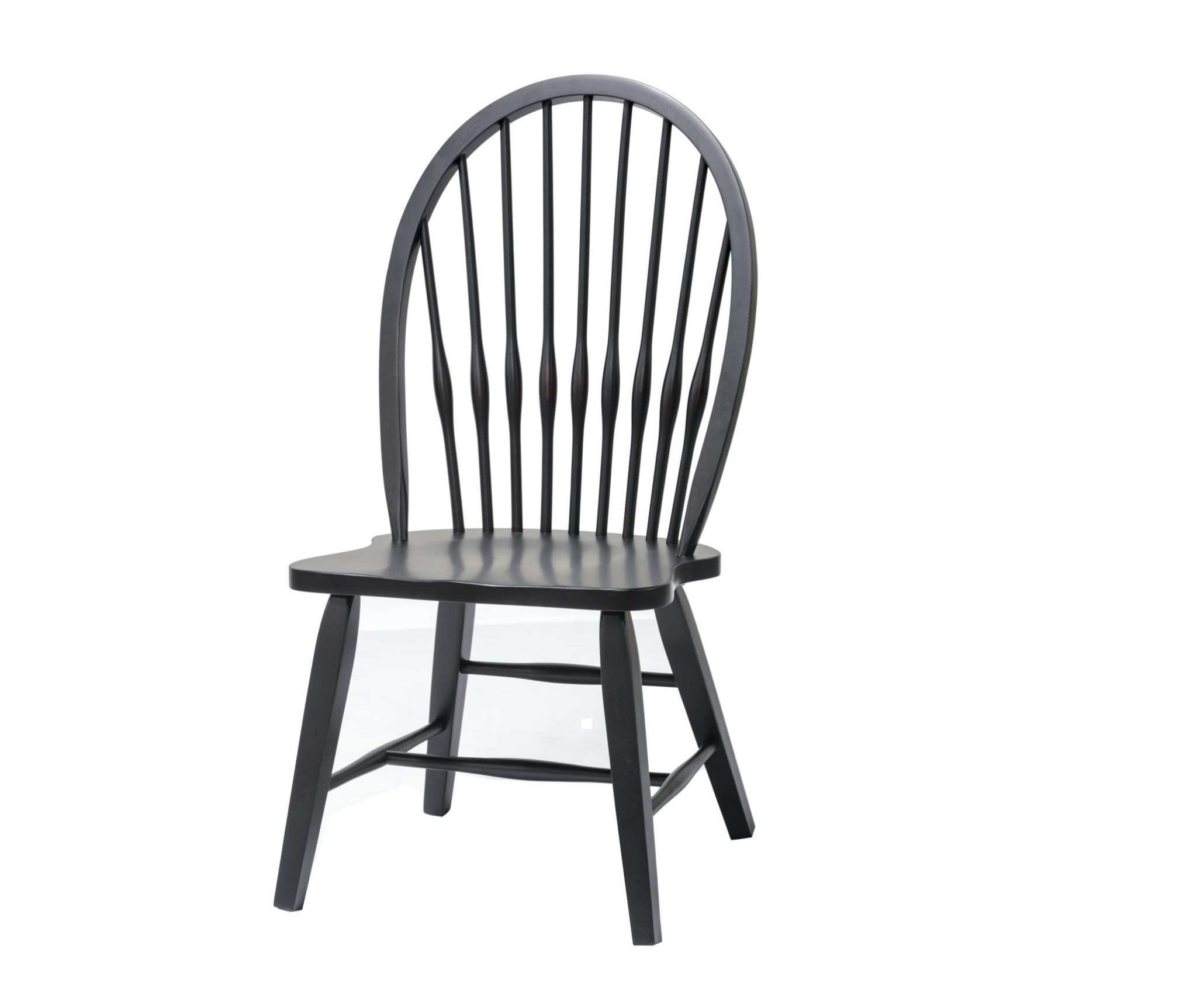 20" X 21.5" X 41" Black Hardwood Summerwood Side Chair