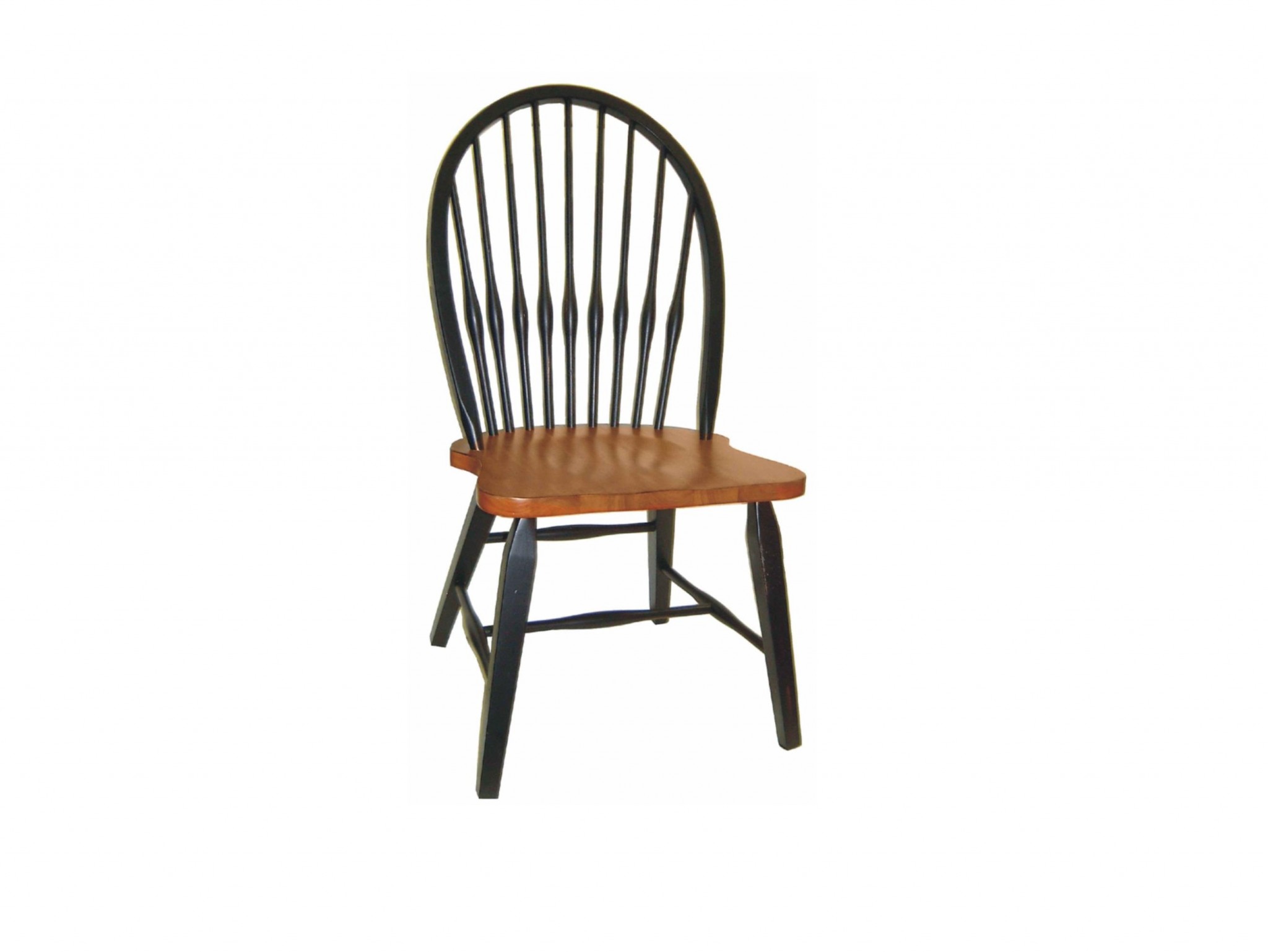20" X 21.5" X 41" Harvest And Black Hardwood Torchwood Side Chair