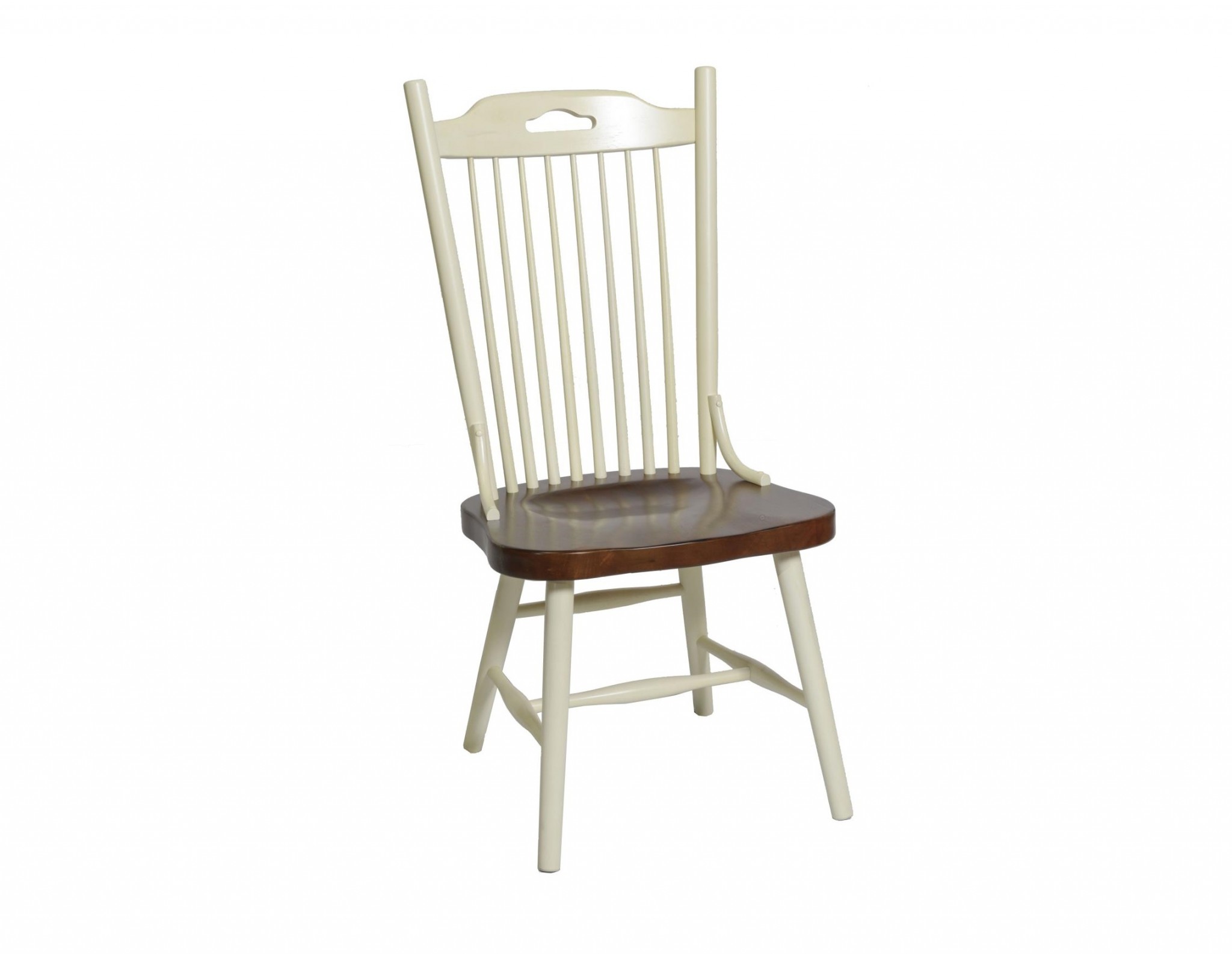 21" X 23.625" X 42" Buttermilk Cherry Hardwood Side Chair