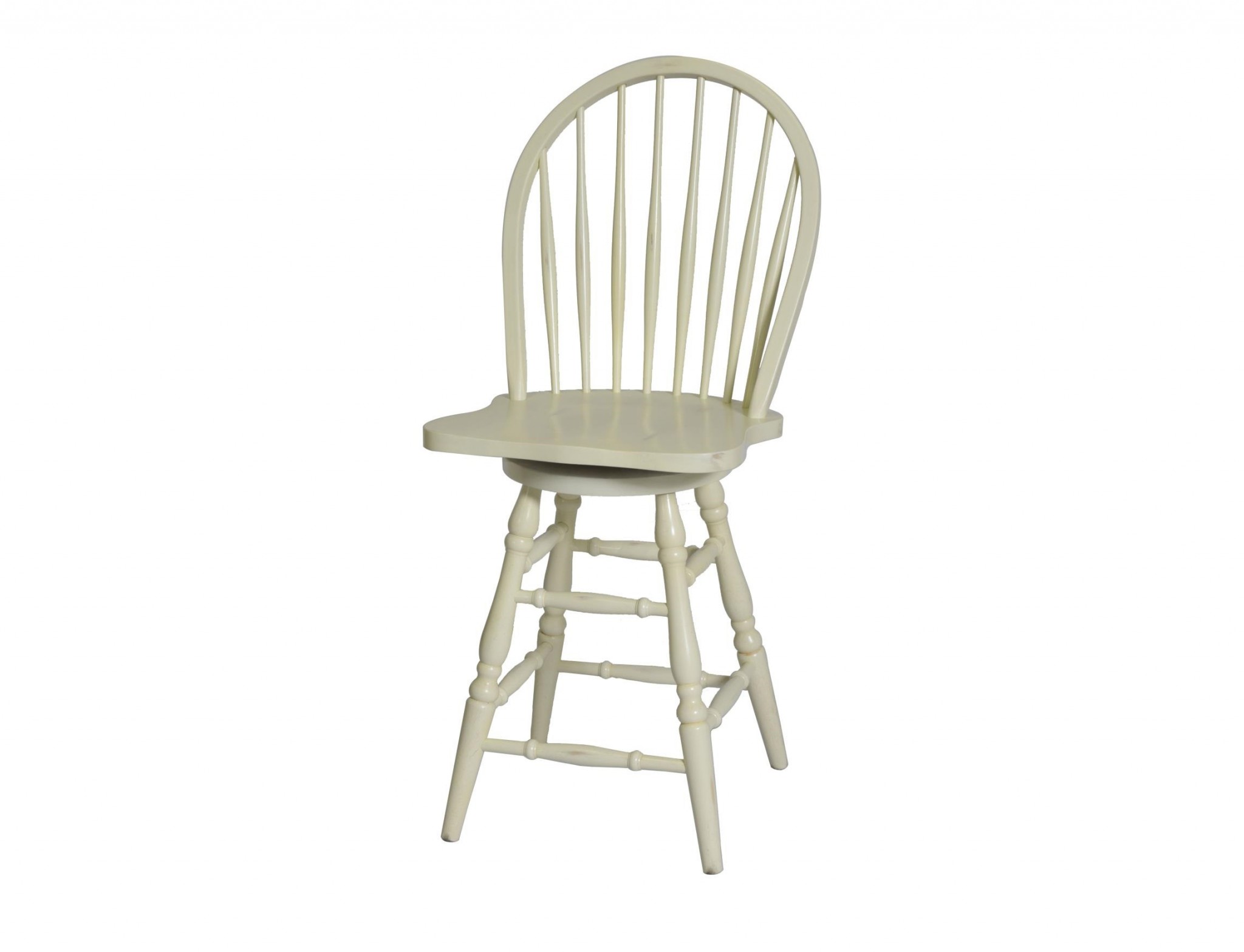 18.5" X 22.5" X 42" Buttermilk Hardwood Barstool