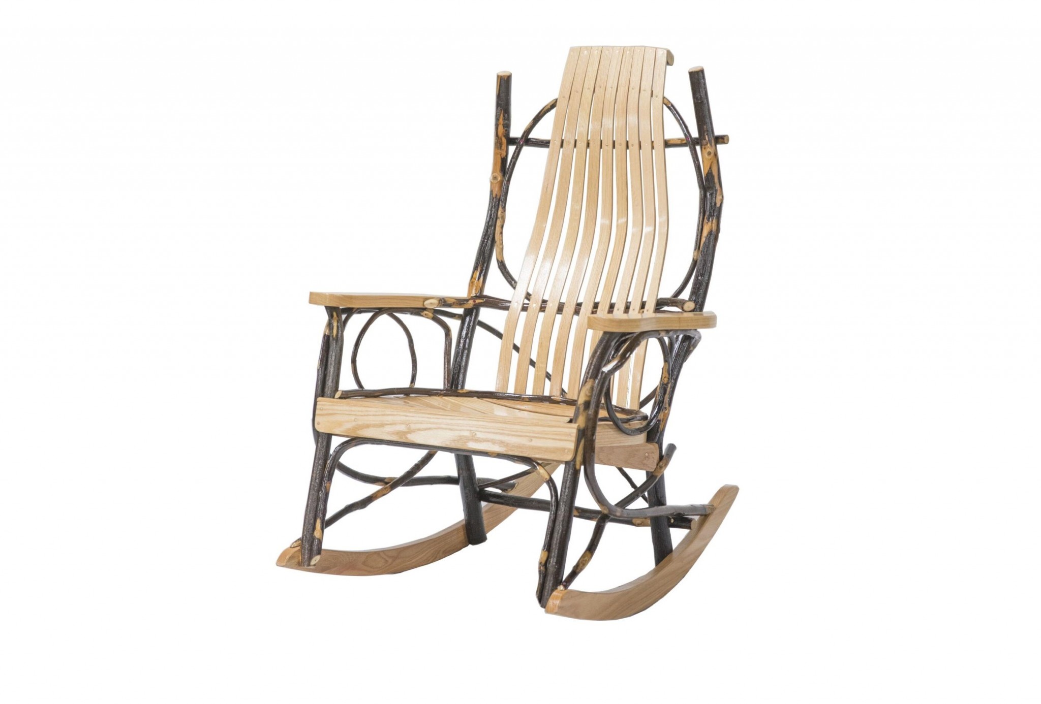 30" X 27" X 42" Natural Hardwood Rocker Chair