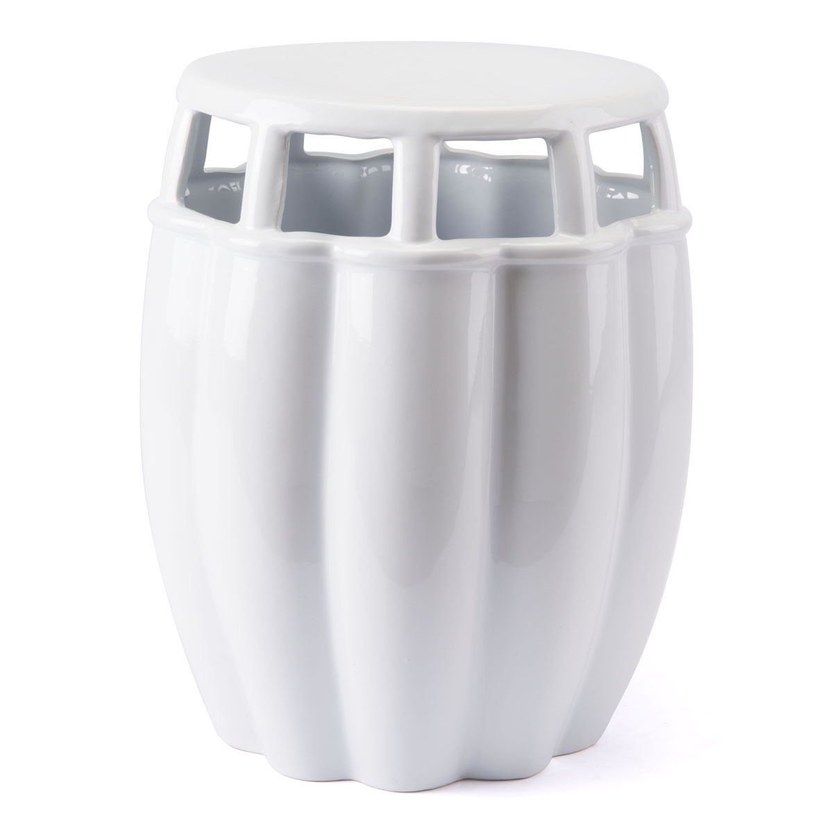 14.4" x 14.4" x 17.1" White, Ceramic, Seat